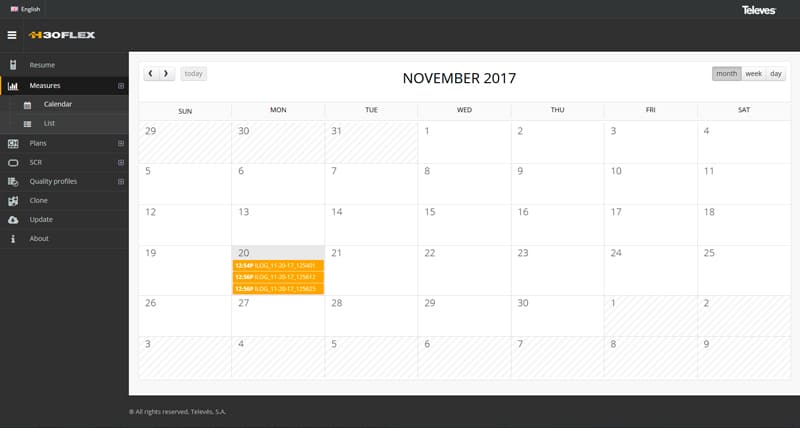 Calendar mode