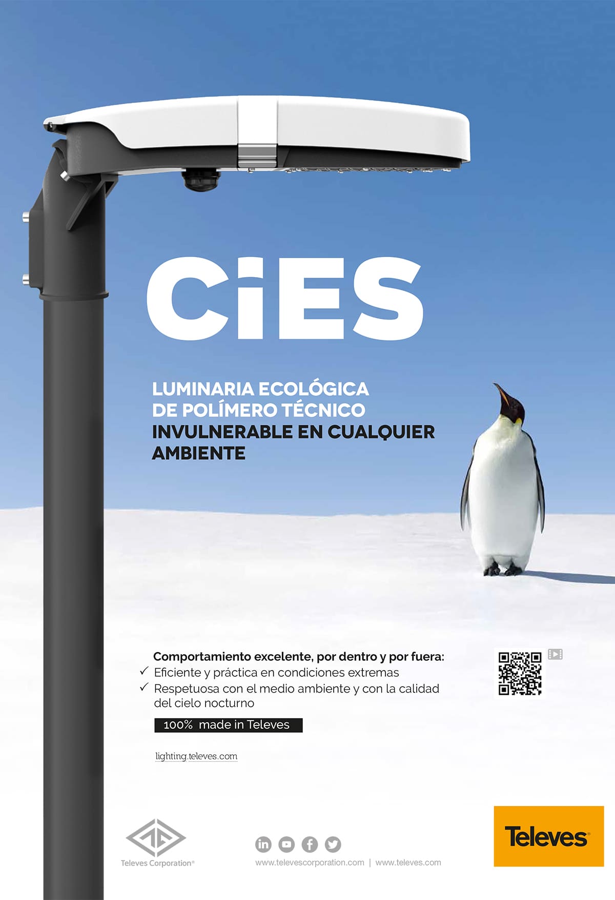 Cies. Luminaria ecológica de polímero técnico