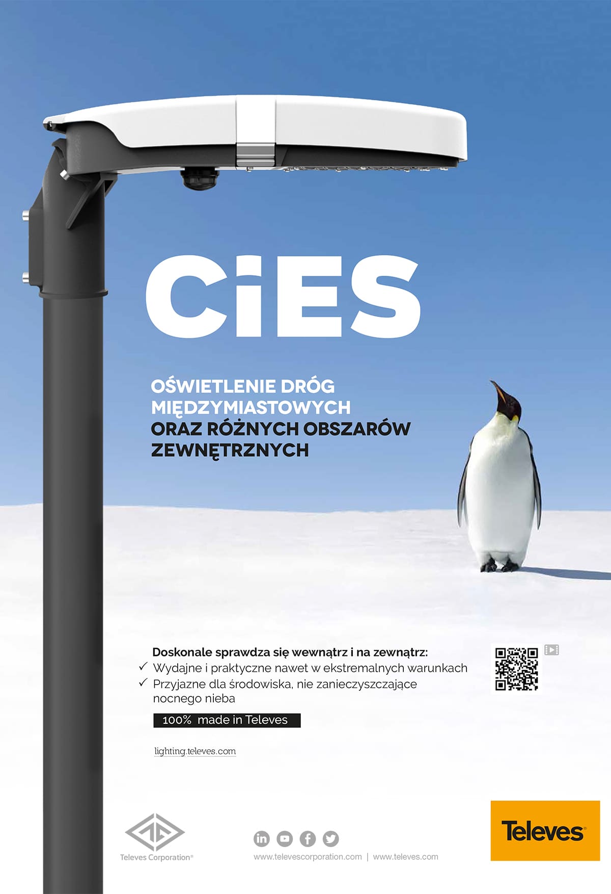 Cies. Oświetlenie dróg międzymiastowych