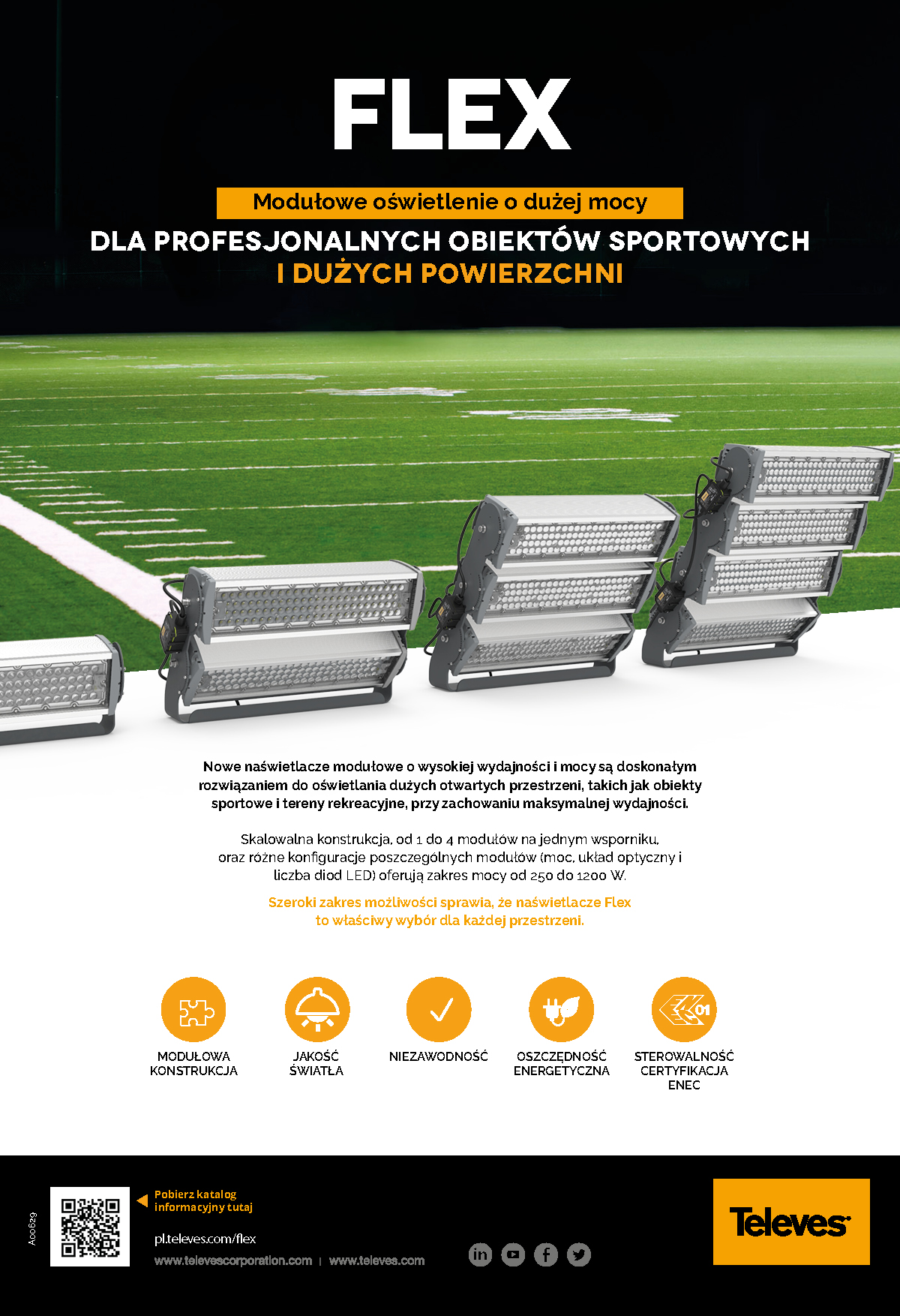 FLEX: Modułowe oświetlenie o dużej mocy
