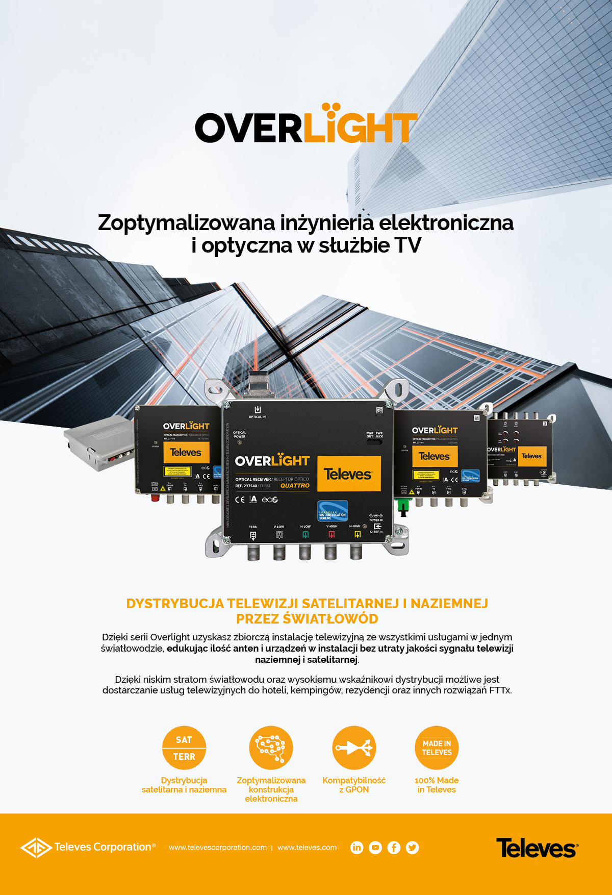 OVERLIGHT - Zoptymalizowana inżynieria elektroniczna i optyczna w służbie TV