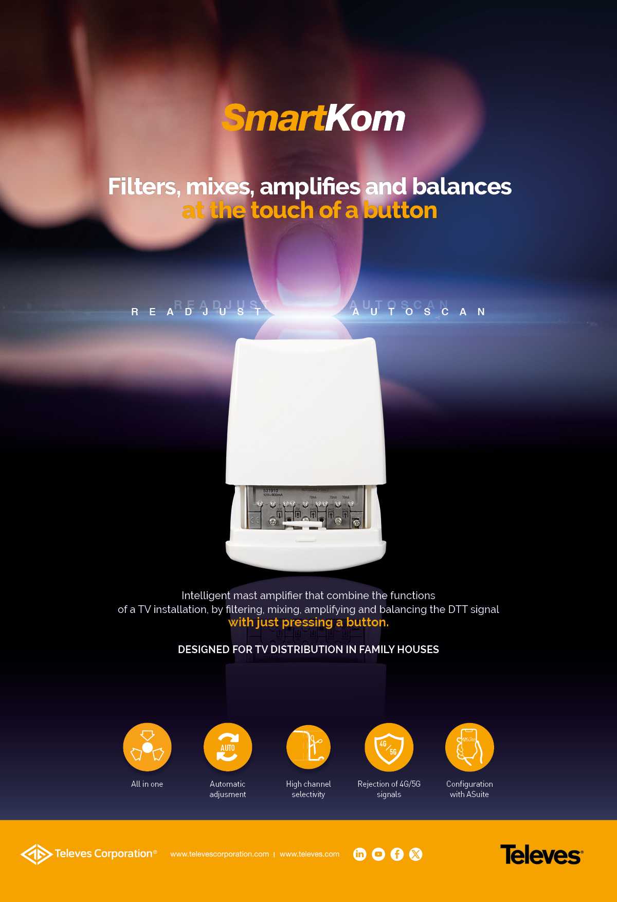 Smartkom - Filters, mixes, amplifies and balances at the touch of a button