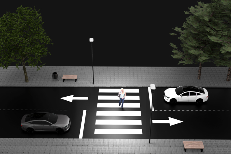 Beleuchtung CIES Crosswalk für Fußgängerüberwege und wenig befahrene Bereiche