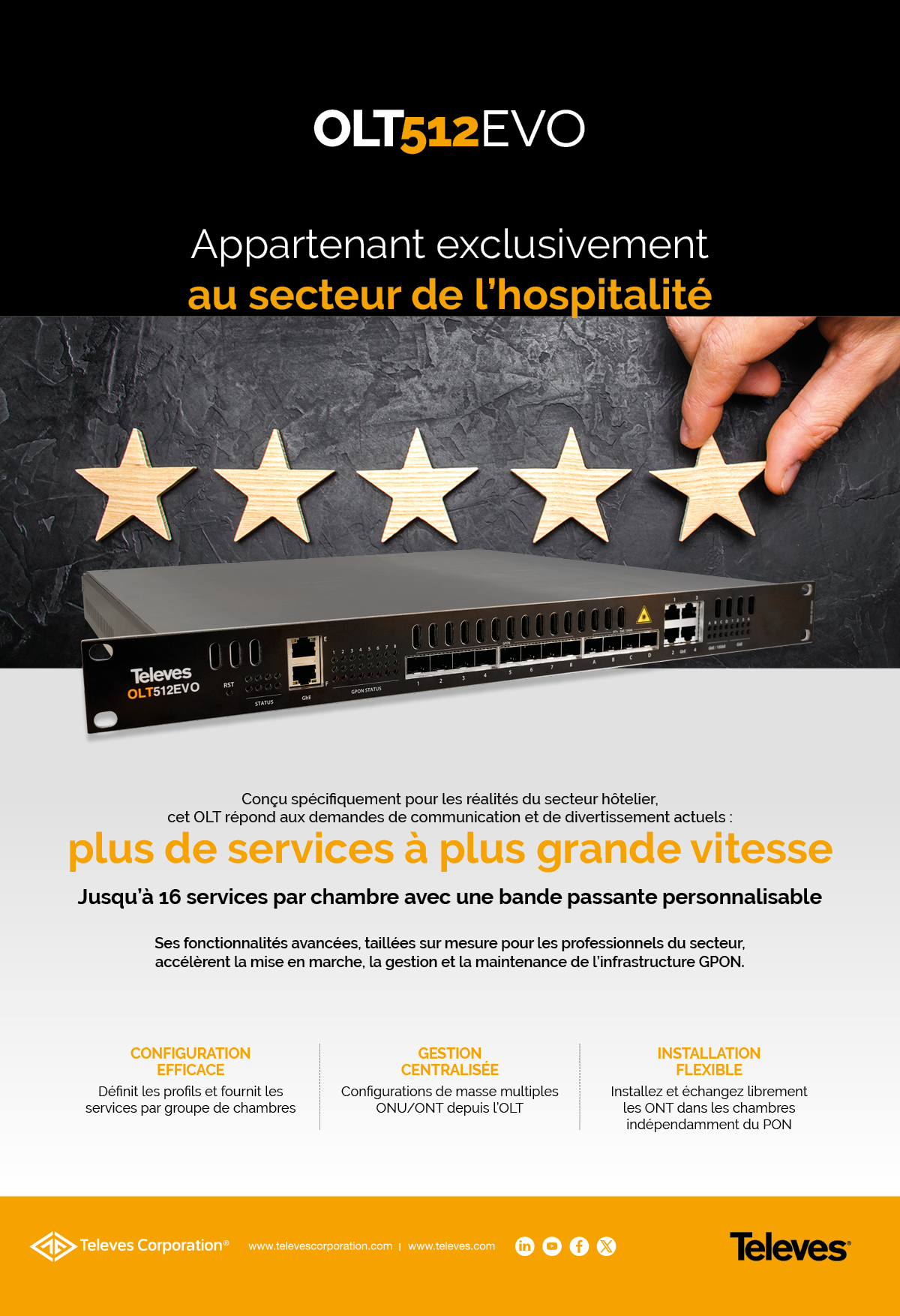 OLT512EVO - Appartenant exclusivement au secteur de l’hospitalité