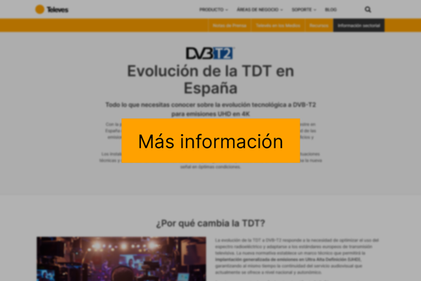 Más información sobre la transición de la TDT a DVB-T2 y UHD Más información sobre la transición de la TDT a DVB-T2 y UHD